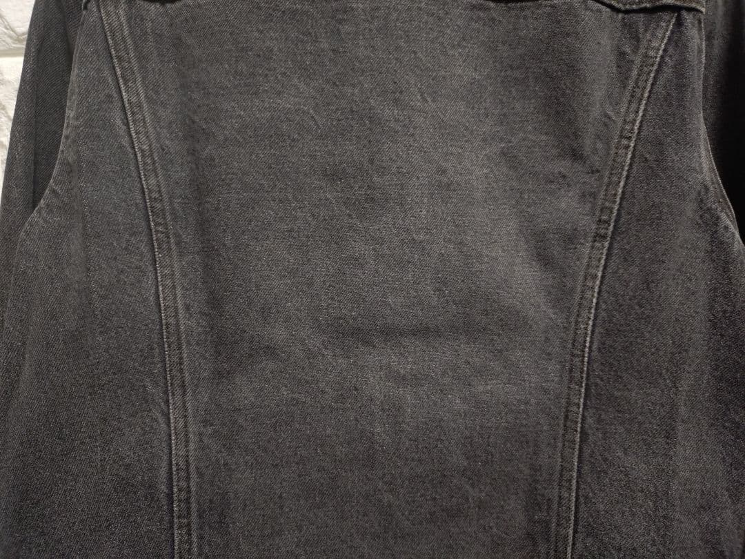 80s★USA製リーバイス★70506先染めブラックデニムジャケット黒42R極上