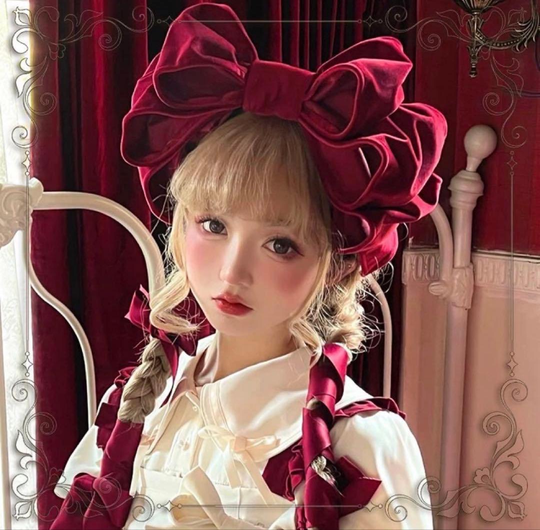 みと様おまとめ 星箱works お人形ラッピングリボン エンジ