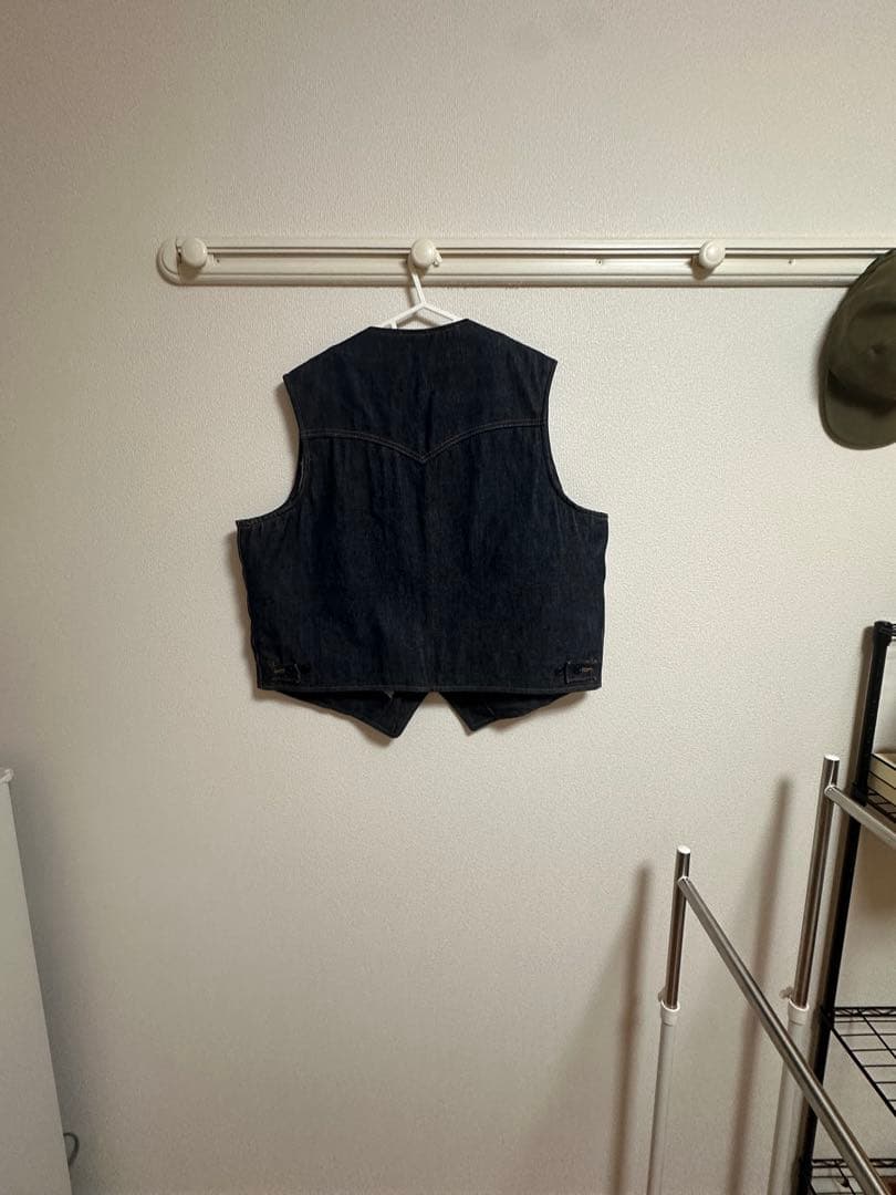 美品 80s USA製 Lee ストームライダー デニムベスト XLボアベスト