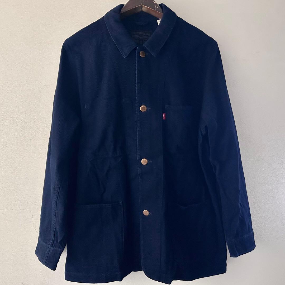 Levi’s ヘリンボーンヘビーツイル インディゴカバーオール