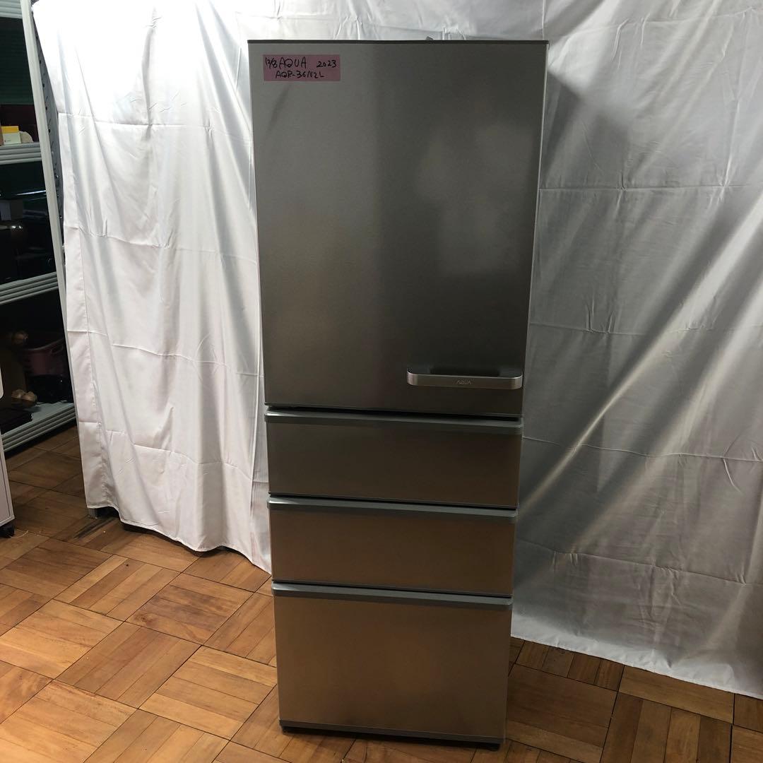 【美品】AQUA　ノンフロン冷凍冷蔵庫　AQR-36N2L　2023年製　K