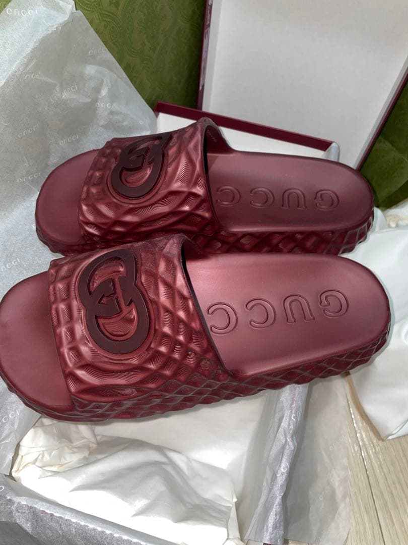 【新年セール】GUCCI インターロッキング ビーチサンダル