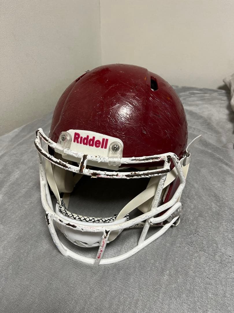 Riddell アメリカンフットボールヘルメット Lサイズ　赤　ファンデーション