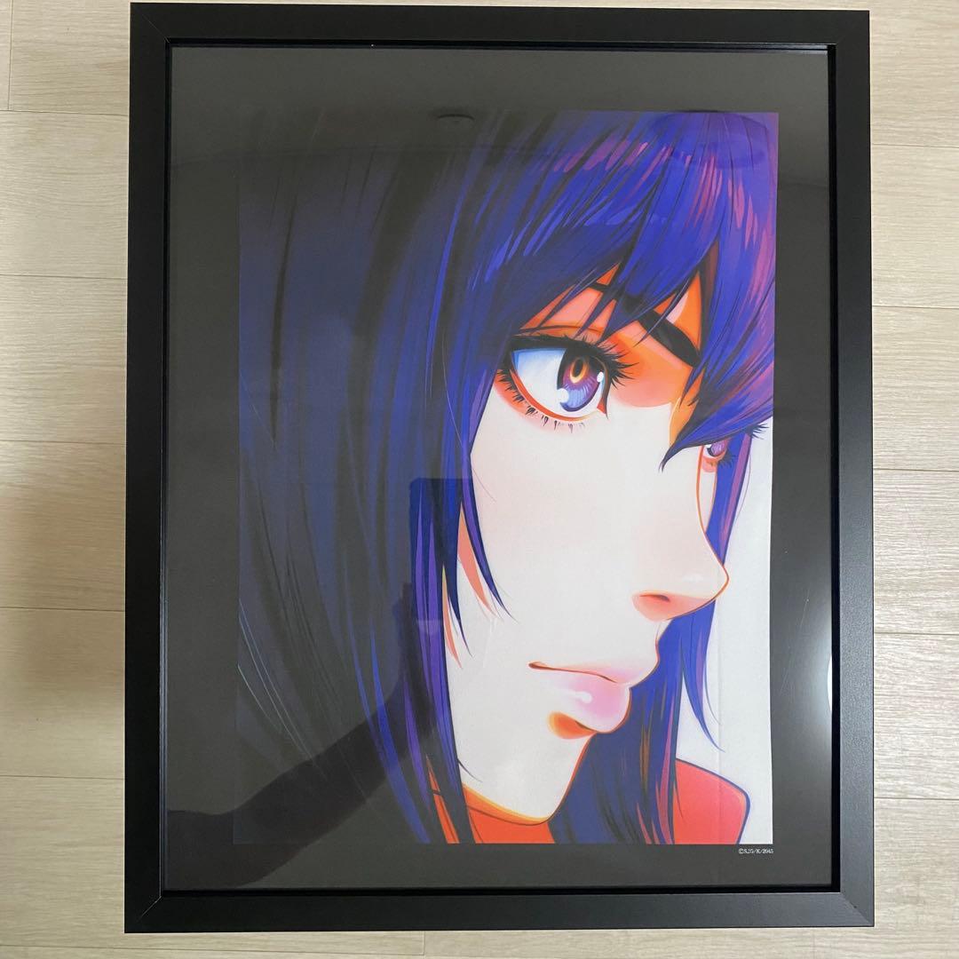 攻殻機動隊:草薙素子　sac2045 版画会限定T-シャツ 額装加工品　非売品