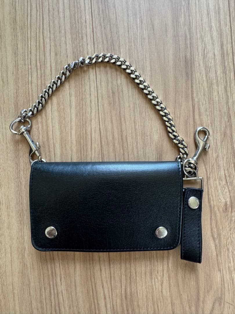 ぴ*ぴ様 希少美品!! サンローラン パリ / ライダース レザー＆チェーン　ウ