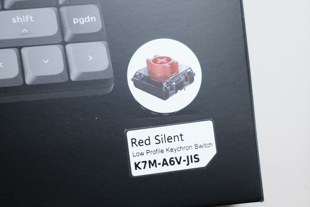 n*o様 Keychron K7 MAX JIS配列 赤軸 メカニカルキーボード