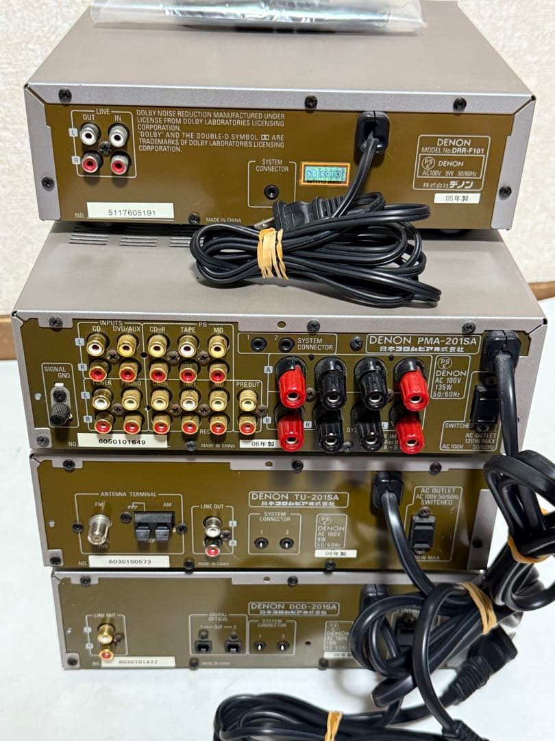 DENON PRESTA 201SAシリーズとDRR-F101 システムコンポ