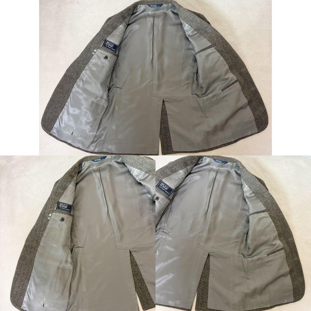 美品　Polo Ralph Lauren ウールヘリンボーン ツイードジャケット