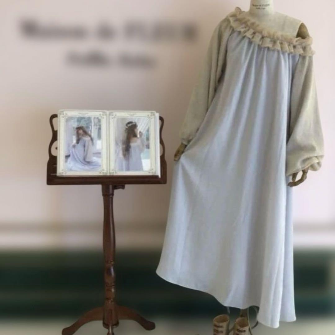 希少　神田沙也加着用　メゾンドフルールプチローブカノンワンピース　Mサイズ