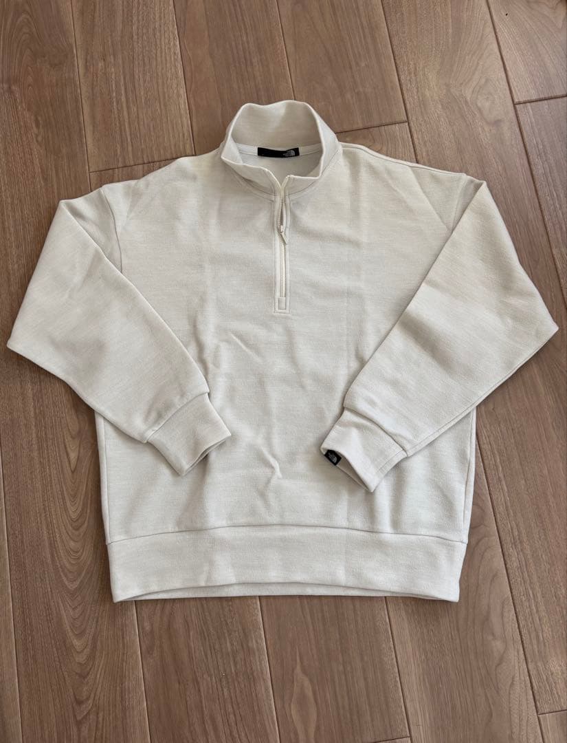 THE NORTH FACE ハーフジップスウェット L ホワイトNT12046