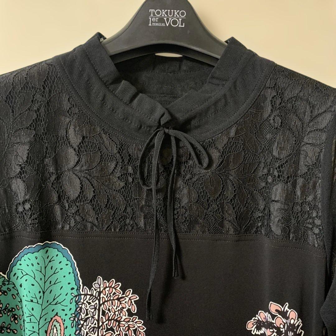 TOKUKO1erVOLメルヘンアニマルプリントワンピースチュニック