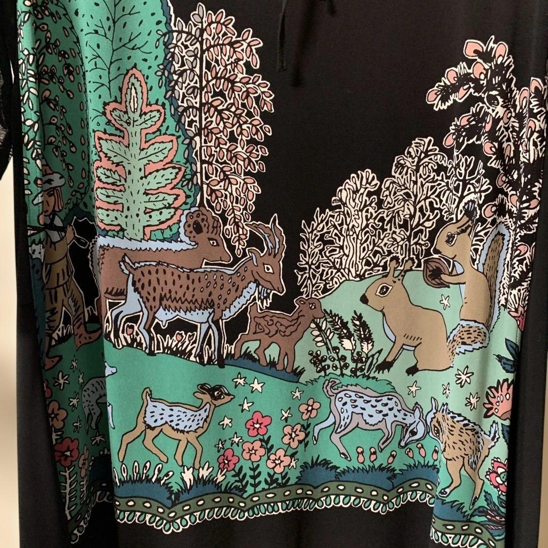 TOKUKO1erVOLメルヘンアニマルプリントワンピースチュニック