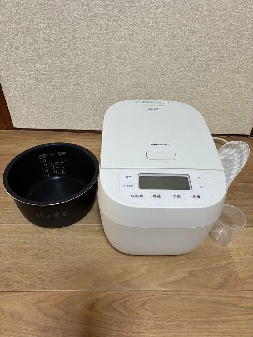 Panasonic 炊飯器 デジタル表示 内釜付き