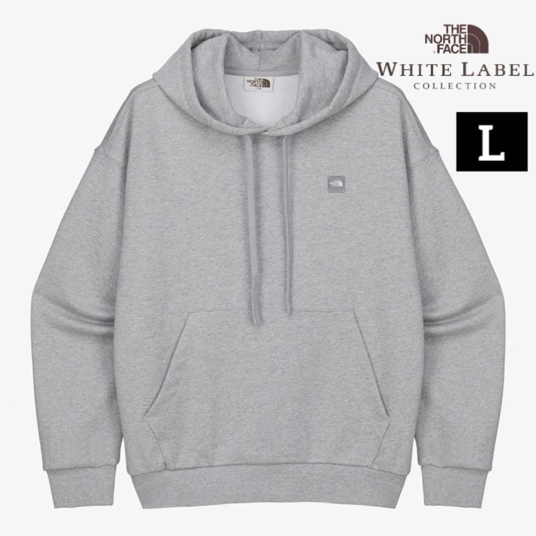 【新品・正規品】韓国限定 ノースフェイス グレー パーカー Lサイズ