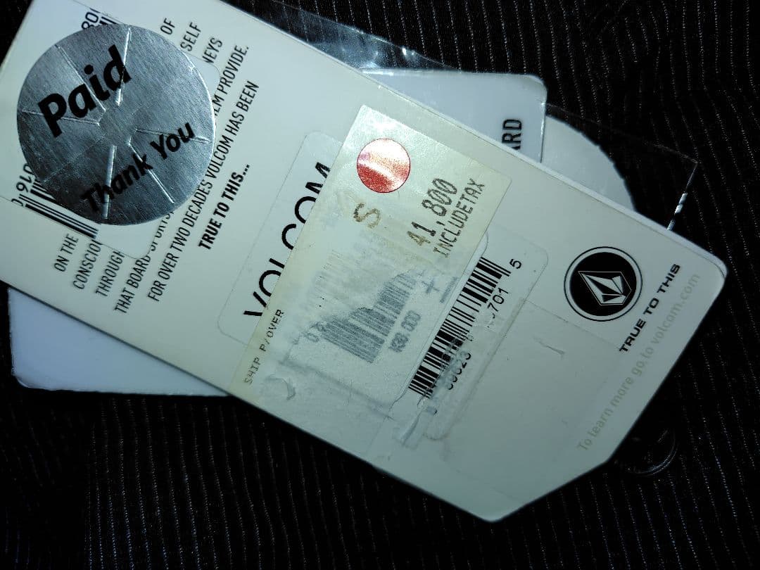 VOLCOM スノボウェア　上下　新品タグ付き　S　XS