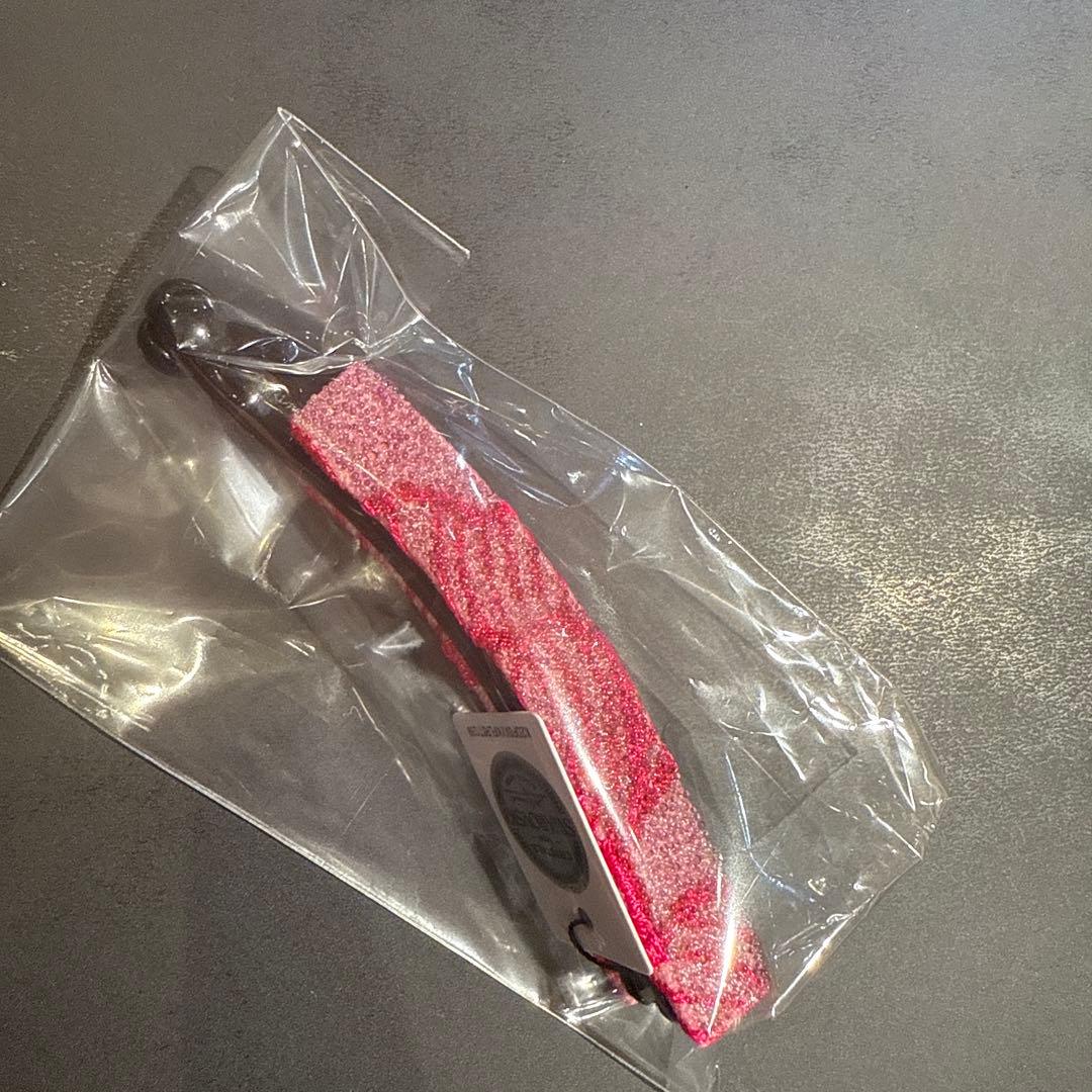 Complex Biz ピンク　赤　バナナクリップ　スワロフスキークリスタル