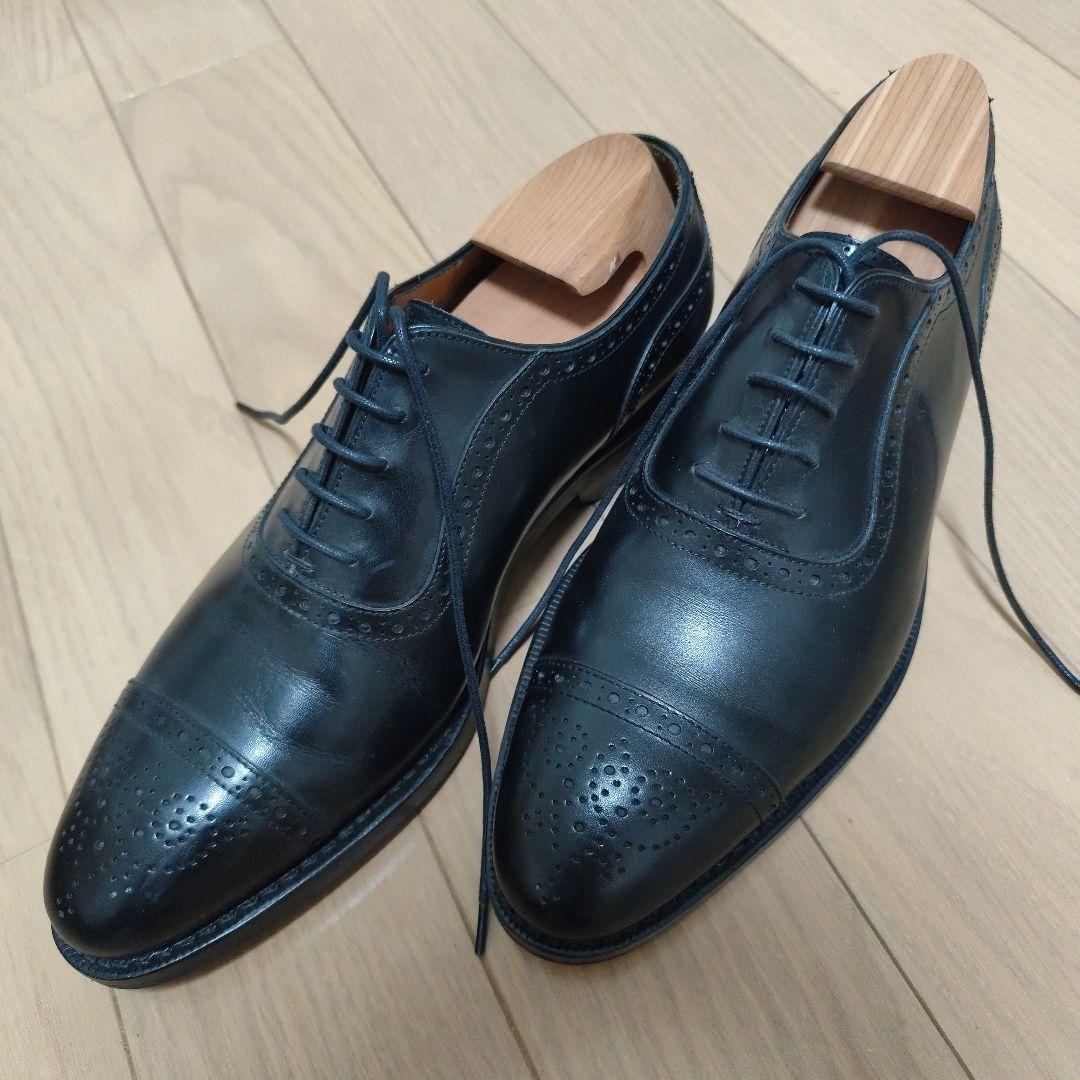 美品　ジャランスリワヤ　内羽根　ストレートチップ　黒 ダイナイトソール　7.5