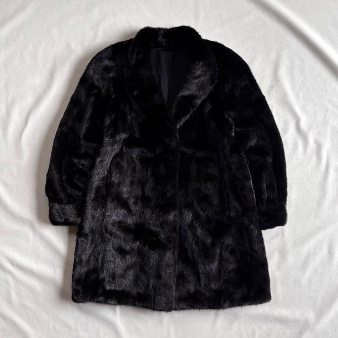 SAGA MINK  最高級ミンク ミドル丈 ファーコート 金サガ