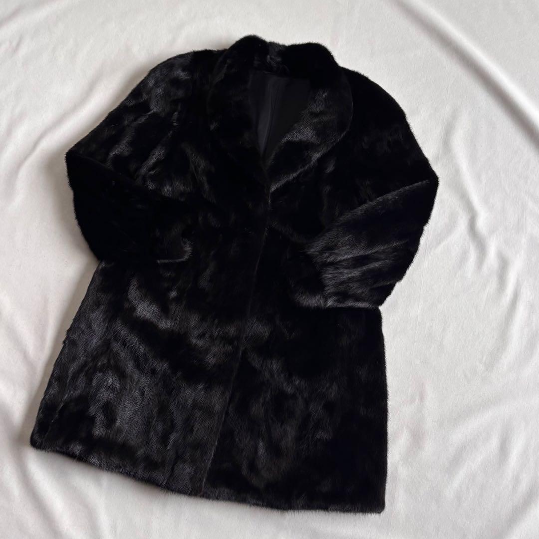 SAGA MINK  最高級ミンク ミドル丈 ファーコート 金サガ