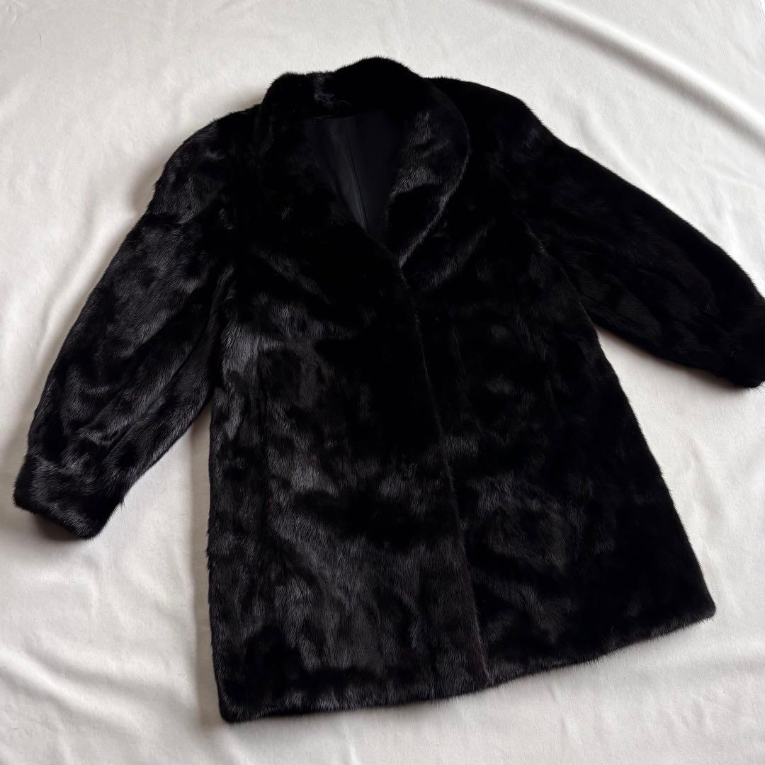 SAGA MINK  最高級ミンク ミドル丈 ファーコート 金サガ