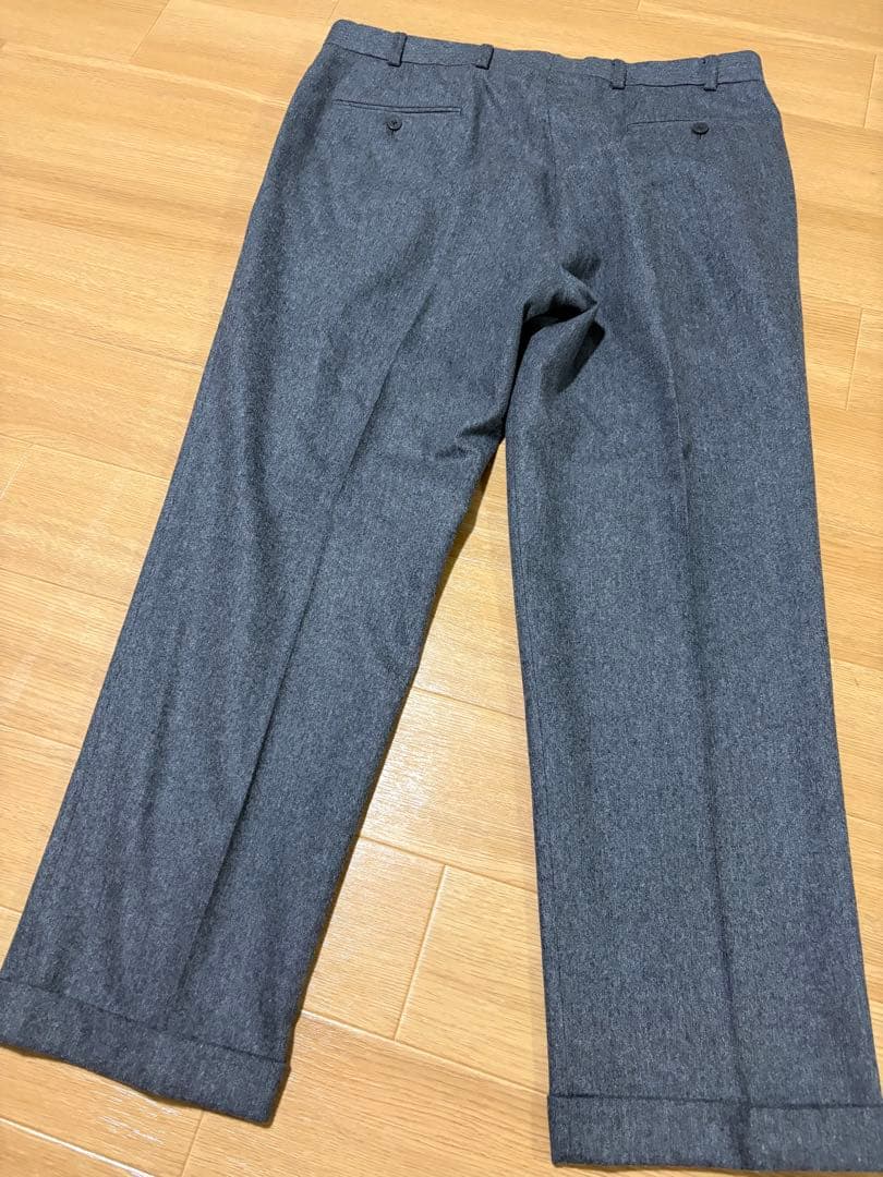 未使用に近い　ブルックスブラザーズ　フランネルウール　カシミヤ混　w36 XL