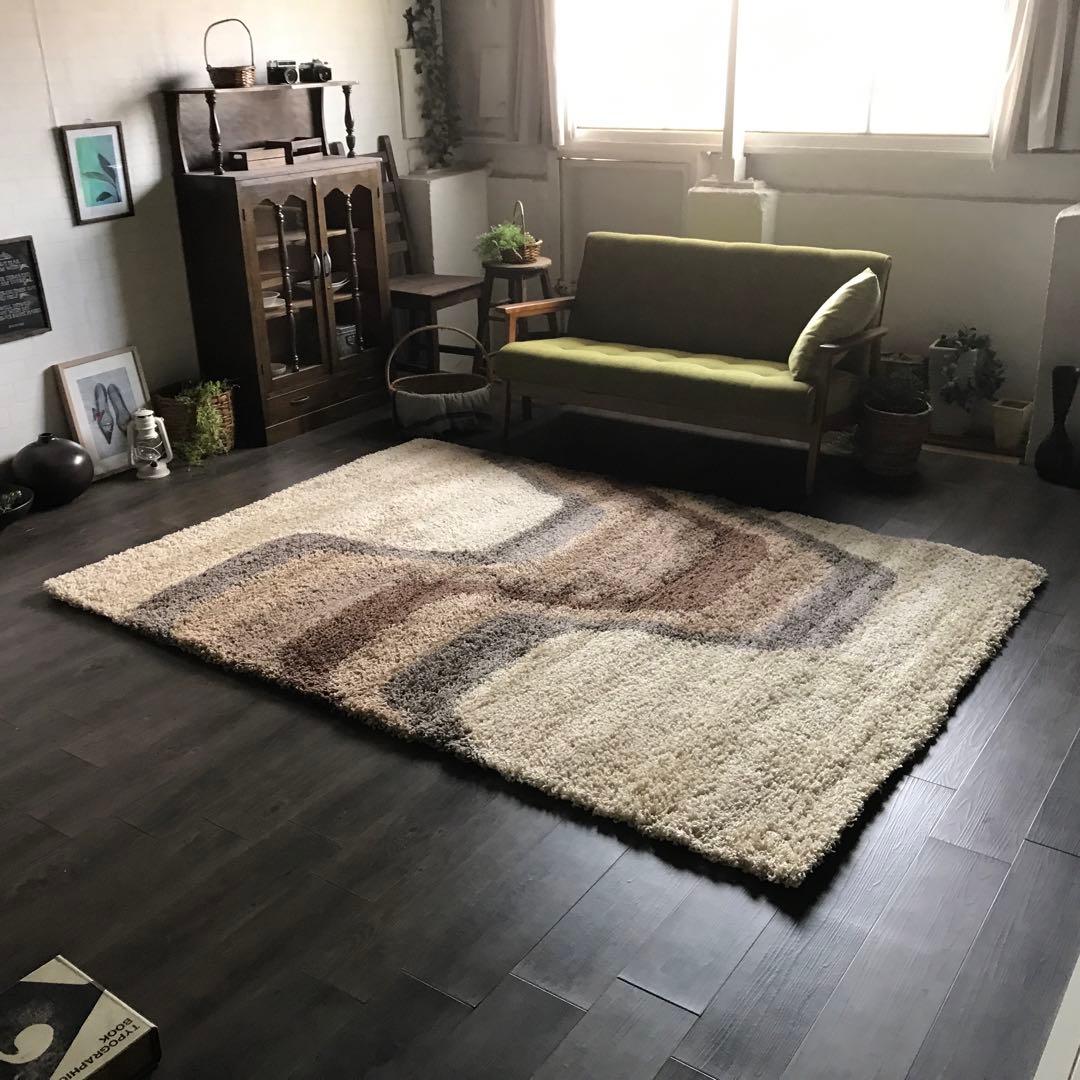 ラグ ラグマット 159x229cm カーペット 絨毯 ウィルトン織 シャギー