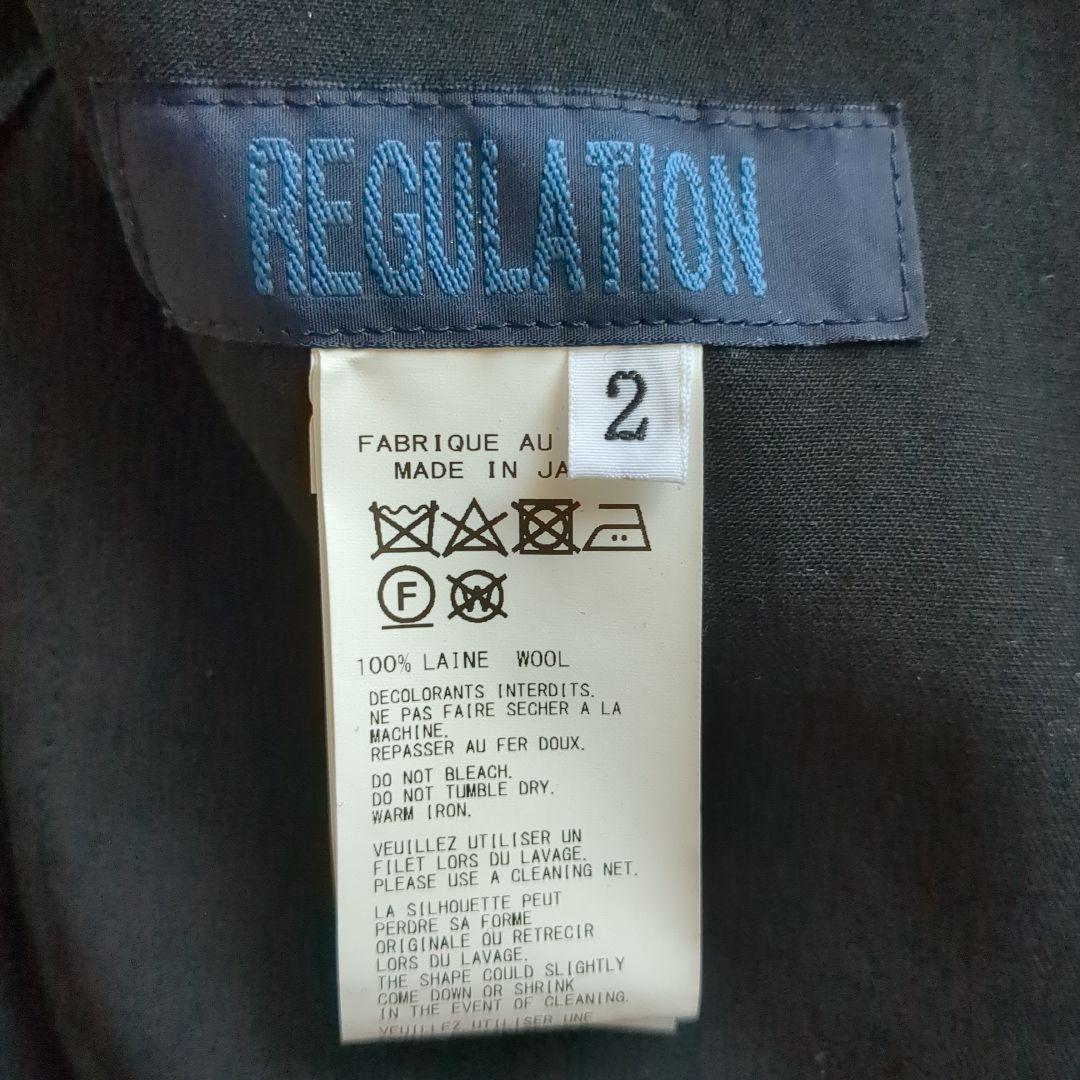 ヨウジヤマモトネイビー サルエルパンツ ウエストゴム