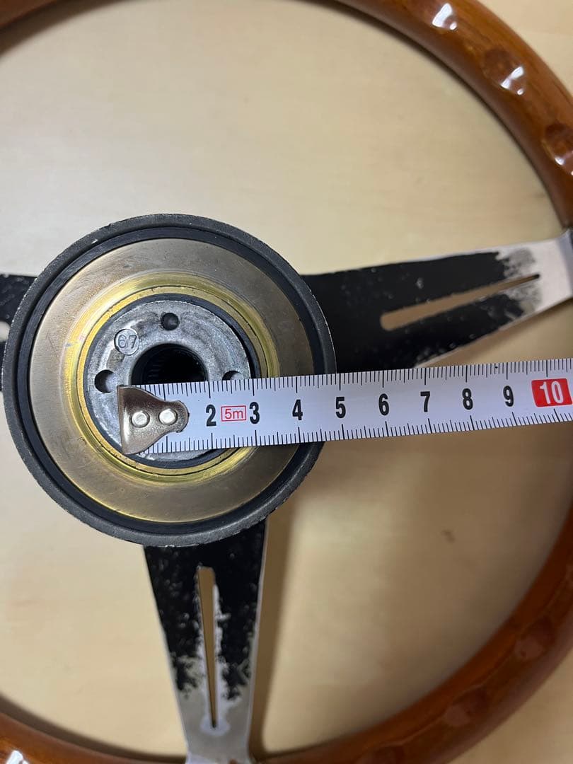 ナルディtokyoステアリング　BOSS付き ブラウン/シルバー