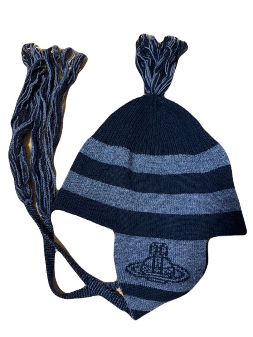 ヴィヴィアンウエストウッド　フラップ付きワッチ　ニット帽　正規品