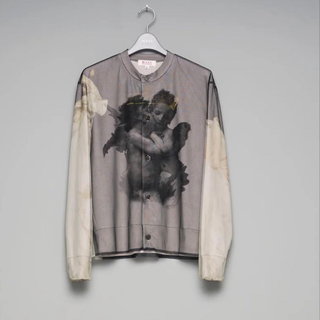 トップス BLURRED ANGEL CARDIGAN WHITE MASU