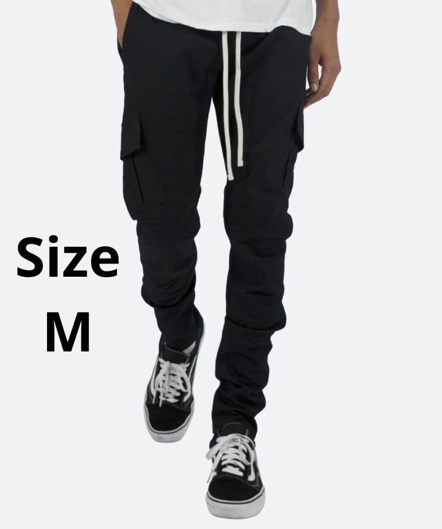 パンツ mnml ZIP CARGO DRAWCORD PANTS / BLACK3