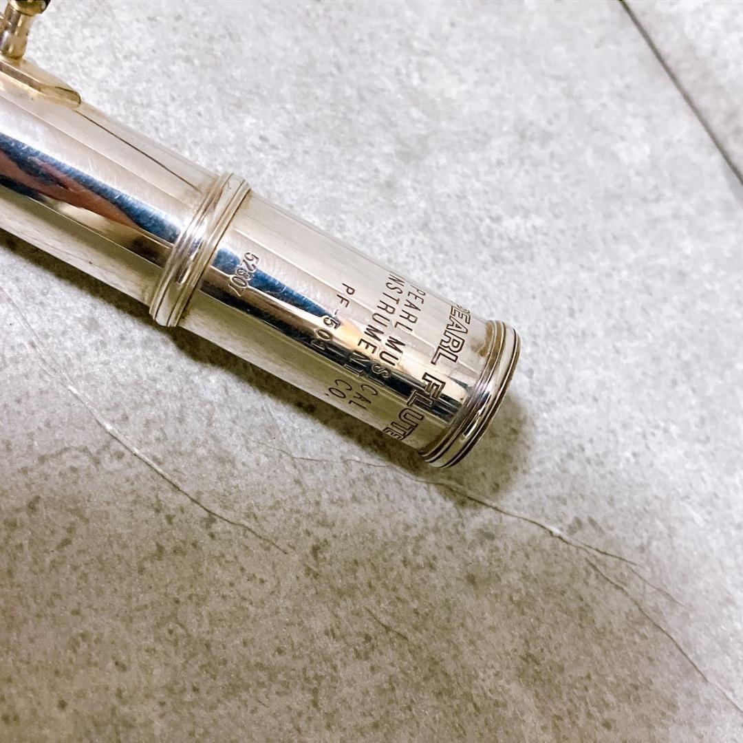 PEARL フルート PF-501 Eメカ 銀製 シルバー ハードケース付 美品