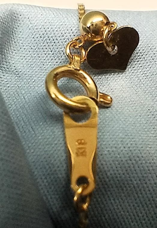 【一点物】K18 ハートのブルーサファイア×アクアマリン 特注ネックレス