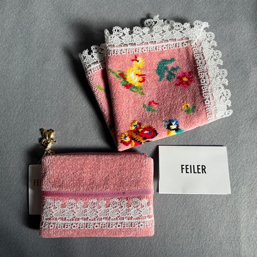 【新品未使用】近沢レース店×フェイラー　ハンカチ＆ティッシュポーチ