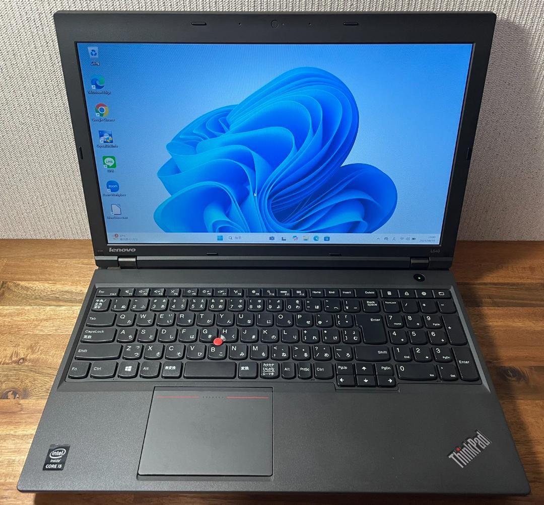 Win11搭載 ThinkPad L540 メモリ8GB 新品SSD256GB