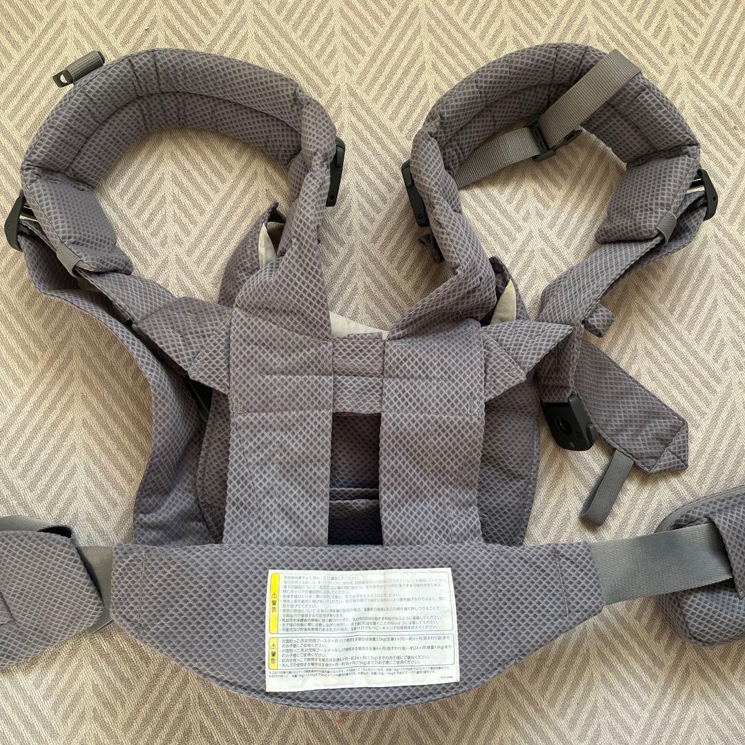 nuna 抱っこ紐　グレー　メッシュ　軽量