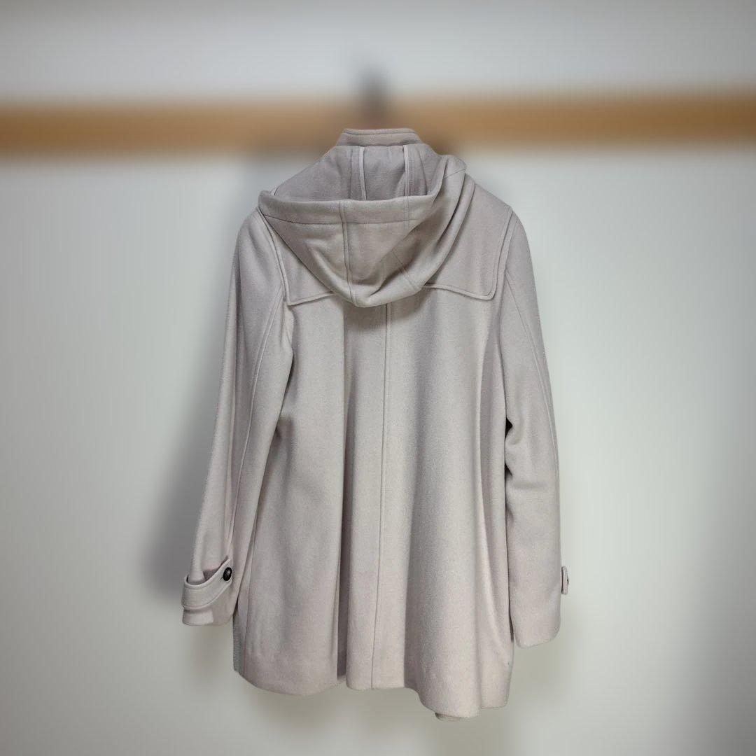 フード付き淡いピンクピーコート サイズ40