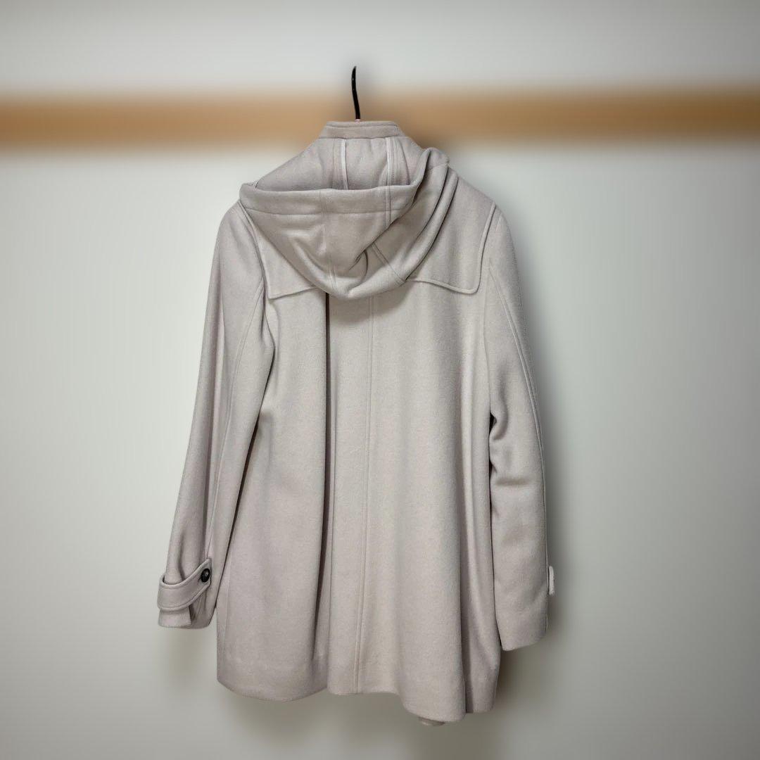 フード付き淡いピンクピーコート サイズ40