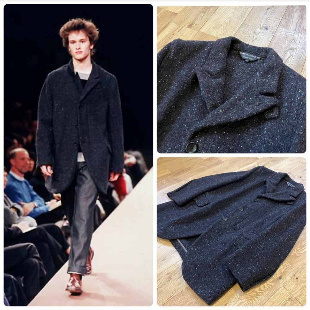 名作 コムデギャルソンオムプリュス 98AW シームロングジャケット