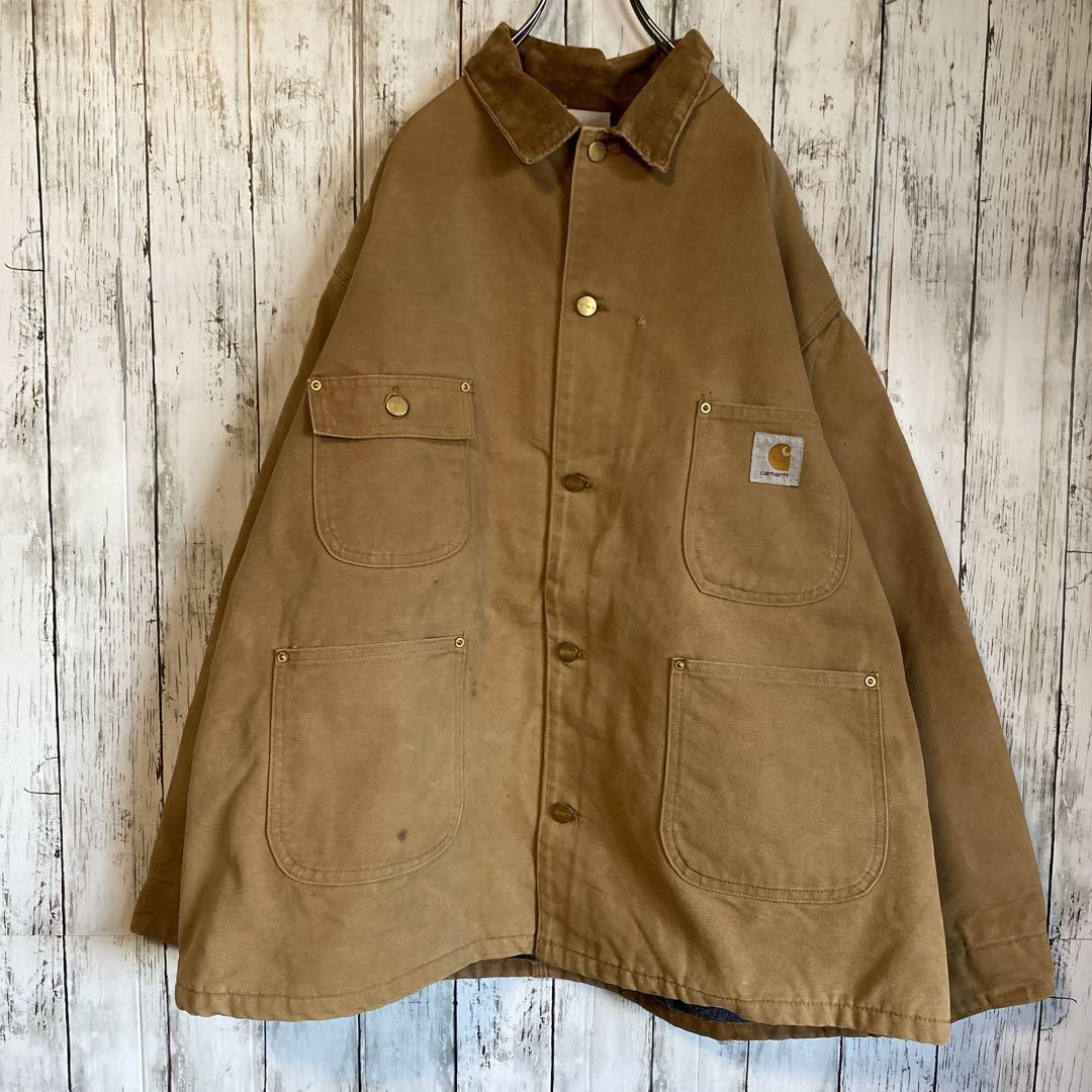 【名品】Carhartt ミシガンチョアコート ブラウン BRN XL程度