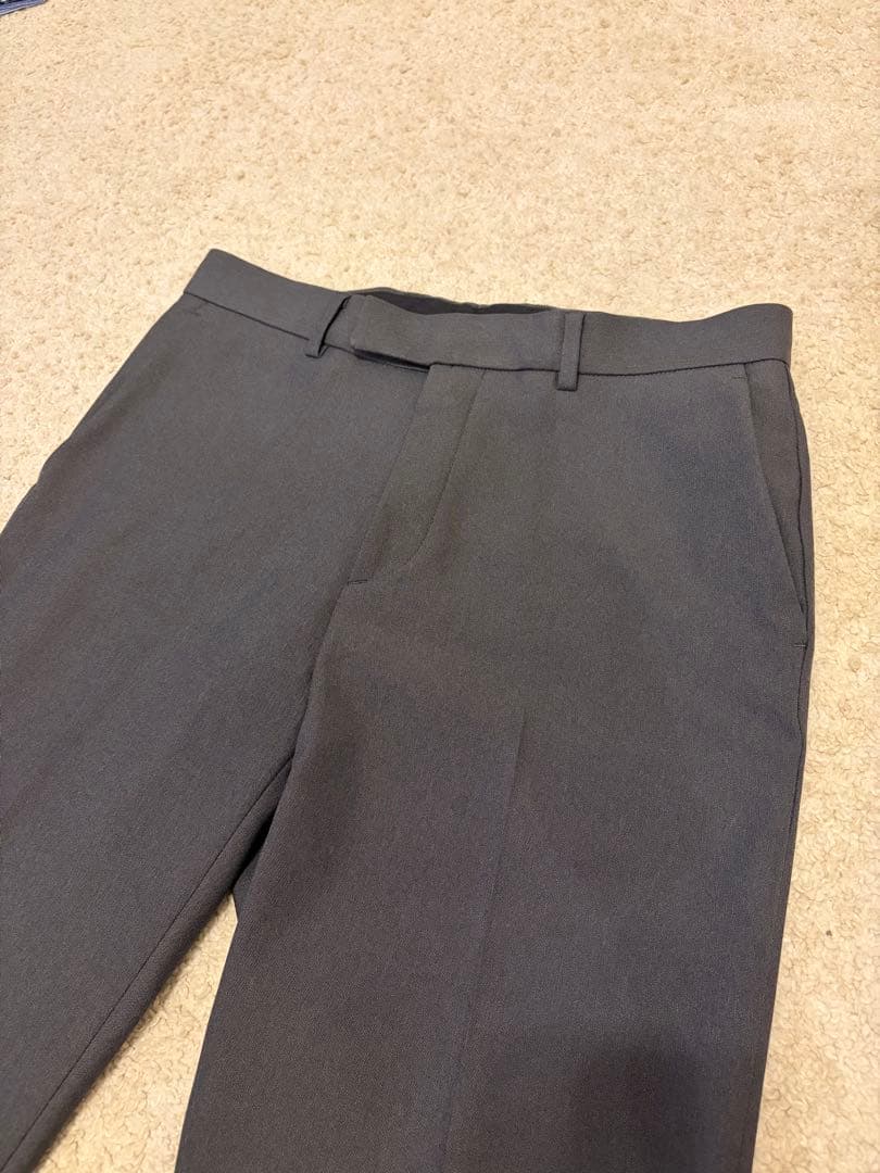 マイクロ ピンヘッド 2ボタン ジャケット　パンツ 【セットアップ】グレー　M