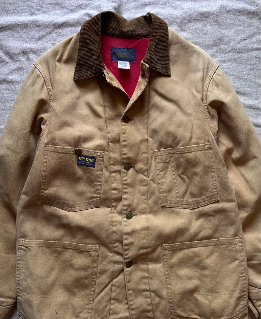 【雰囲気抜群】70s OSH KOSH USA製 ダック カバーオール フェード