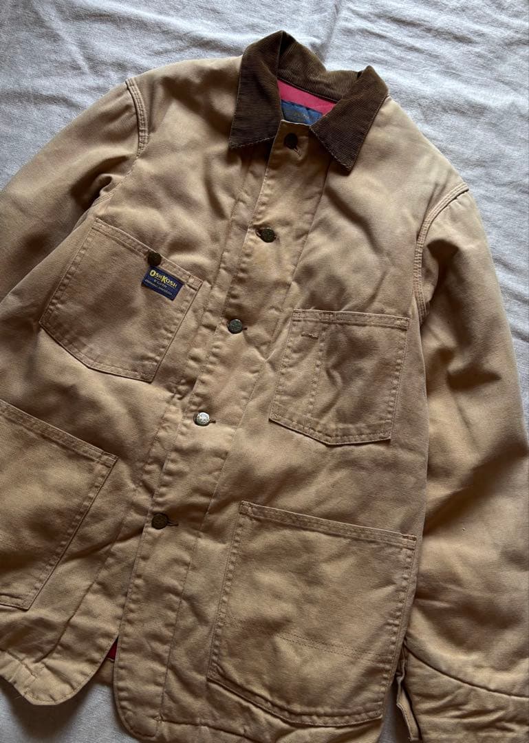 【雰囲気抜群】70s OSH KOSH USA製 ダック カバーオール フェード