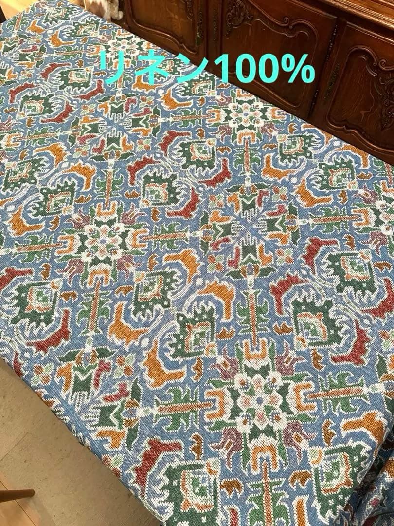 イタリア製　リネンマルチクロス大判