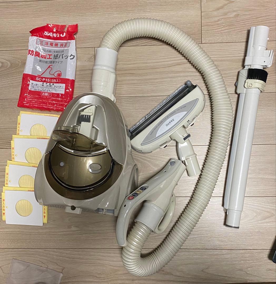 SANYO 掃除機 SC-MR8H 純正紙パック4つ付き