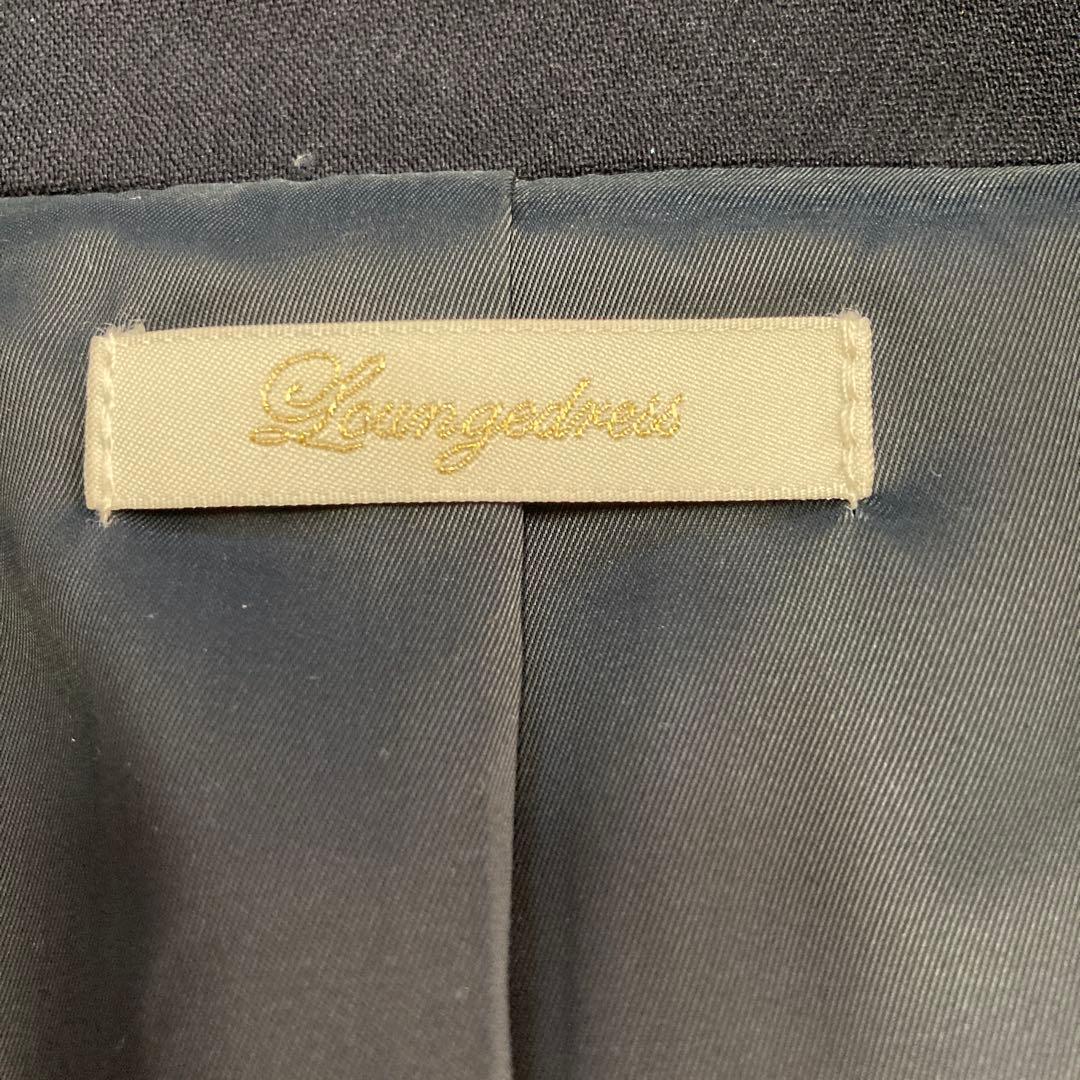 LOUNGEDRESS フラワー刺繍ジャケット　ネイビー