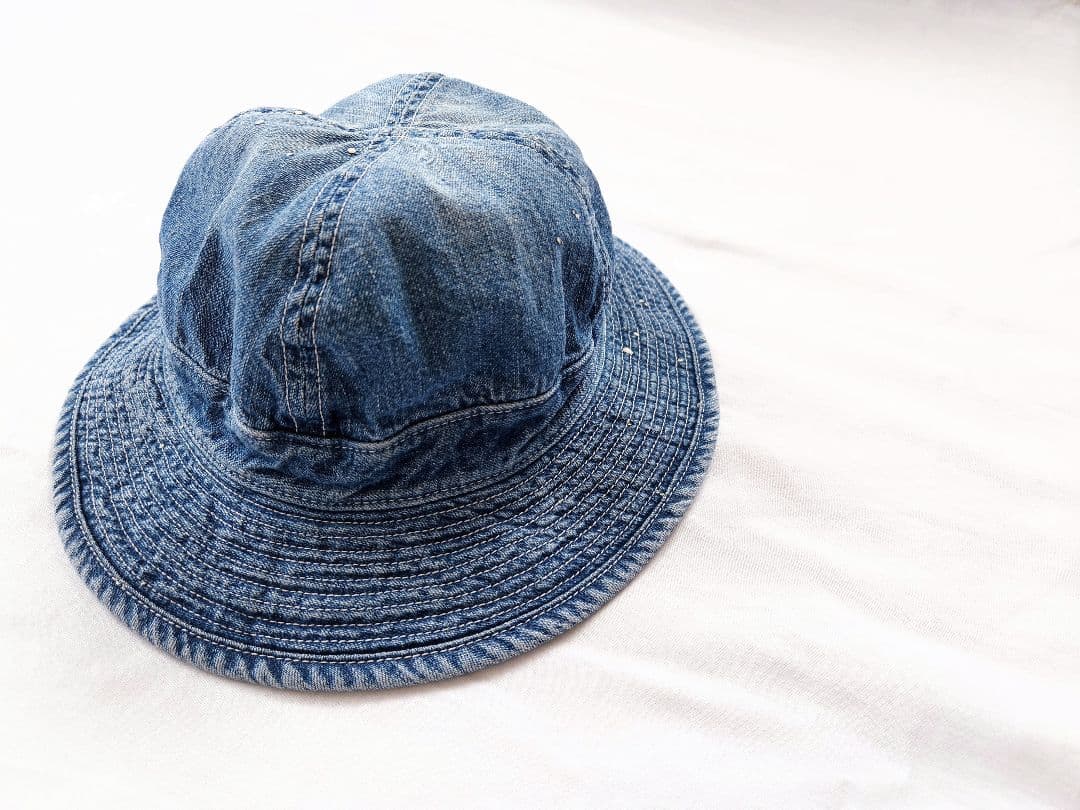orslow　オアスロウ　デニム　希少　ペンキ加工　バケットハット　帽子
