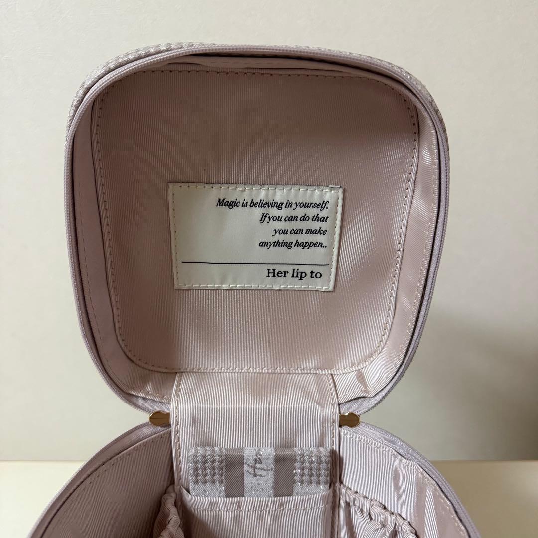 バッグ Herlipto Jacquard Vanity Bag nude pink