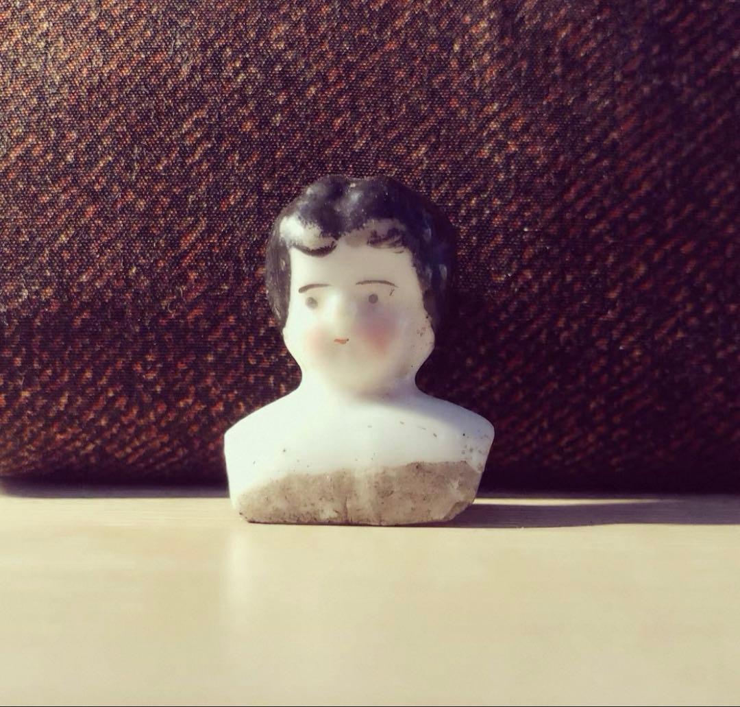 1920年代　ヴィンテージ ドイツ製 古董陶器ドールヘッド