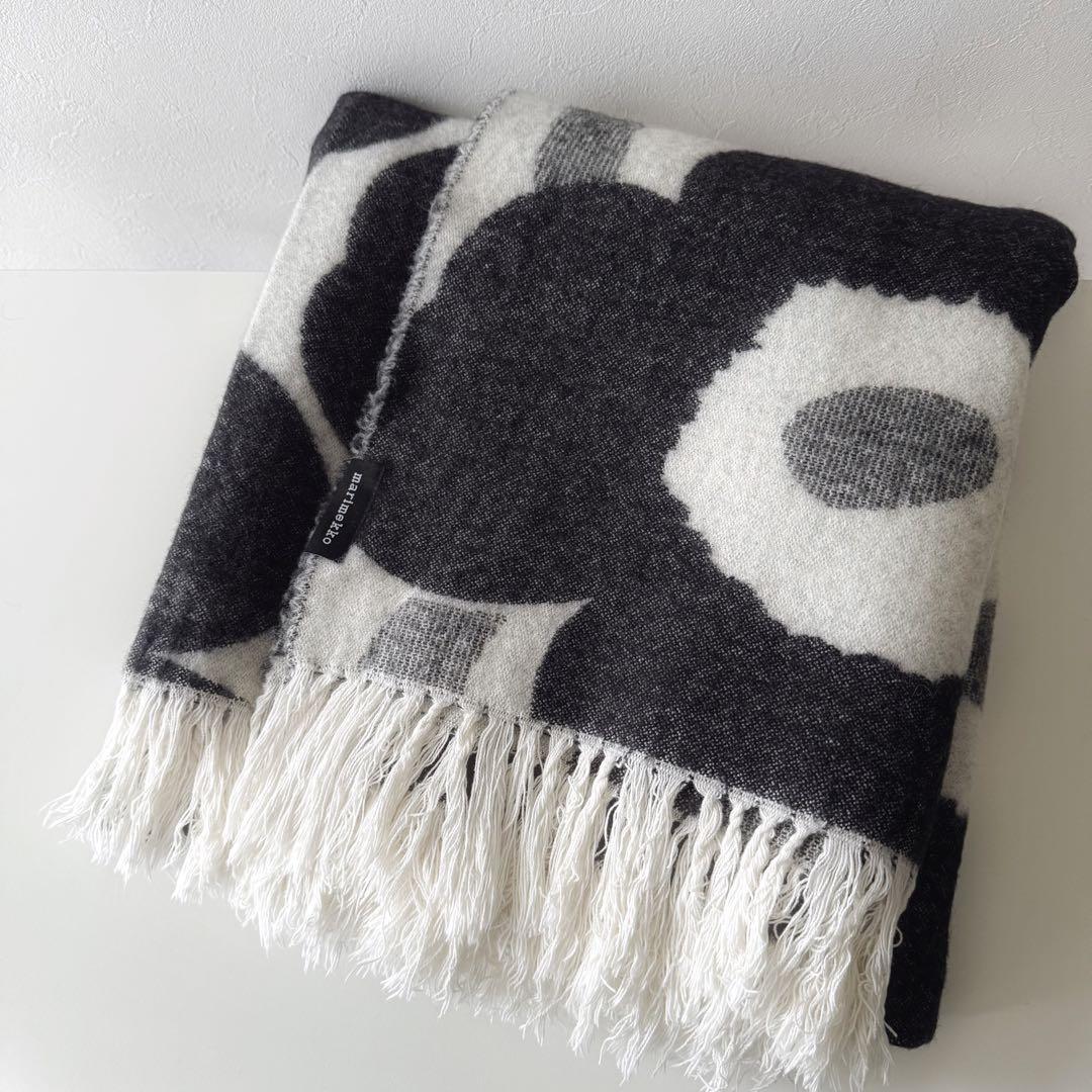 マリメッコ　ブランケット　ウール